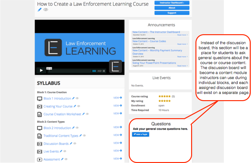 Changes Coming to Law Enforcement Learning